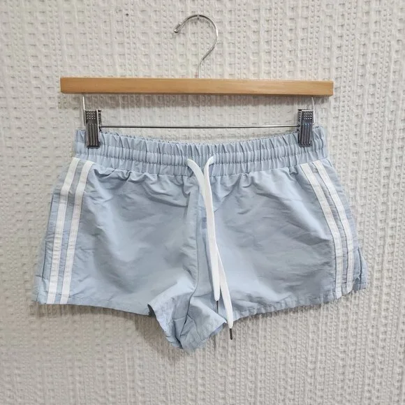 Cali 1850 Baby Blue Y2K Style Shorty Short Track Shorts Size Small - Picture 2 of 10